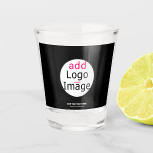 Verre A Shot Logo personnalisé Extravagant Business Chic Noir