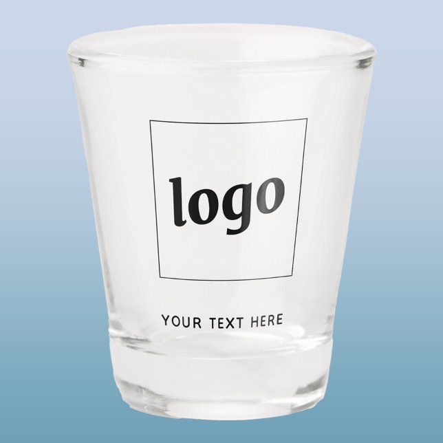 Verre A Shot Logo simple et commerce de texte (Logo and custom text business promotional shot glass)