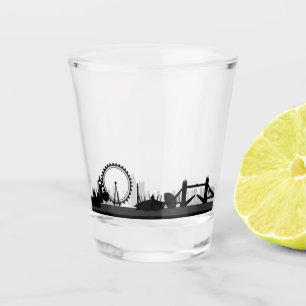 Verre A Shot Londres Angleterre célèbres villes skyline Shot Gl
