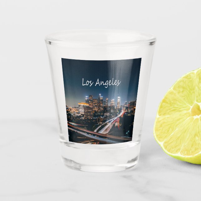 Verre A Shot Los Angeles California City Skyline la nuit (Devant)