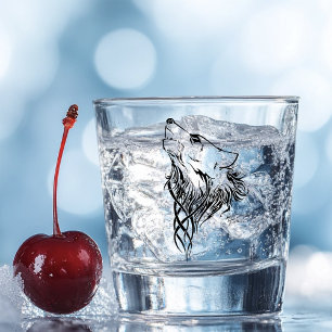Verre A Shot Loup noir de la tribu Howl