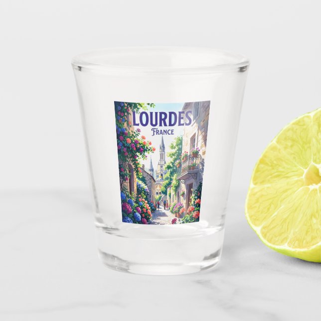 Verre A Shot Lourdes France (Devant)