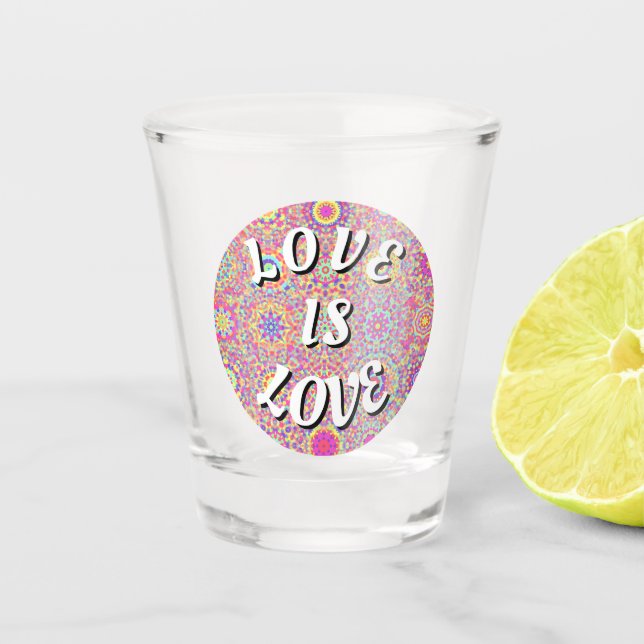 Verre A Shot Love Is Love Fierté (Devant)