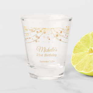 Verre A Shot Lumières personnalisées en forme de chaîne en or p