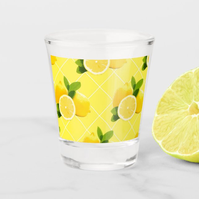 Verre A Shot Lunettes de bain au citron frais (Devant)