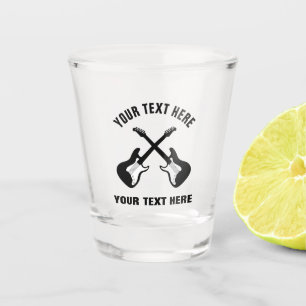 Verre A Shot Lunettes de vue personnalisées avec logo de guitar