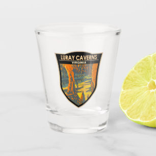 Verre A Shot Luray Caverns Virginia Travel Art Badge