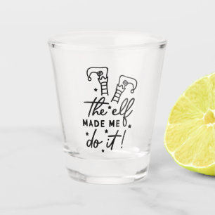 Verre A Shot Lutin de Noël drôle m'a fait le faire Drôle Rétro
