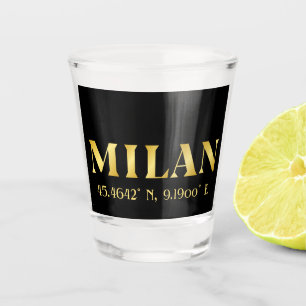 Verre A Shot Lux Gold Milan Latitude & Longitude Noir
