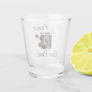 Verre A Shot Ma paix repose sur quatre pattes - Citation de l'a