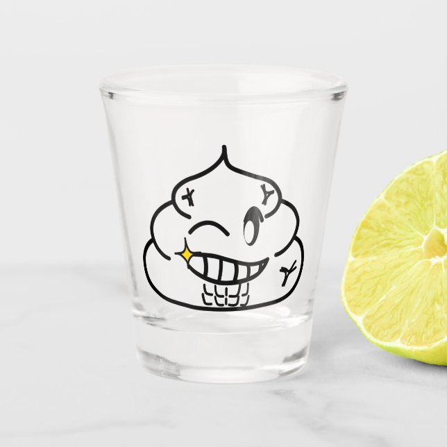 Verre A Shot Macho Poop - Brootsch le PooPoo (Devant)