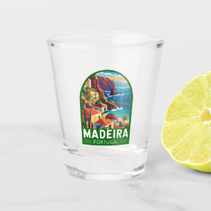 Verre A Shot Madeira Portugal Travel Art Vintage