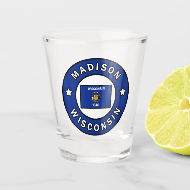 Verre A Shot Madison le Wisconsin (Devant)
