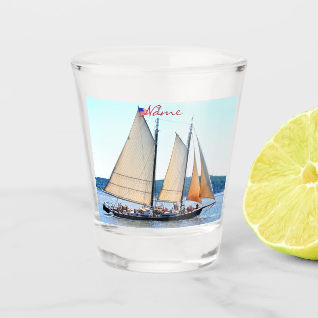 Verre A Shot Maine Windjammer voile Thunder_Cove (Devant)