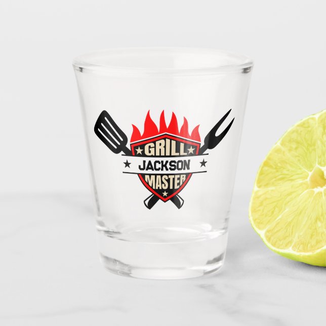 Verre A Shot Maître du grill (Devant)