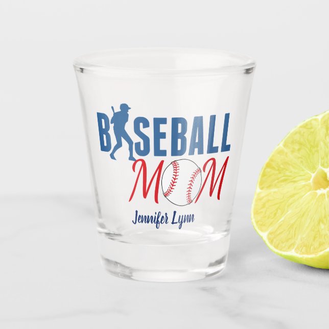 Verre A Shot Maman de baseball adorable (Devant)