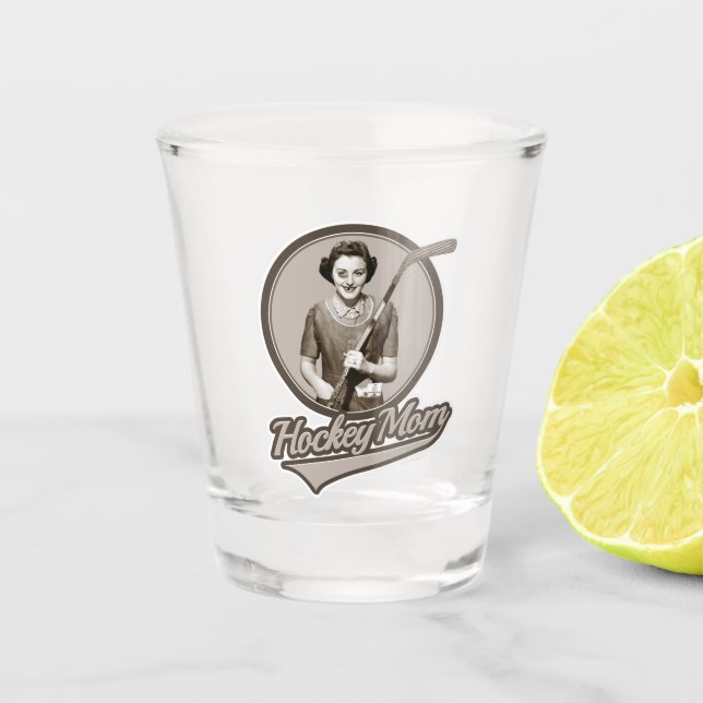 Verre A Shot Maman du hockey (Devant)