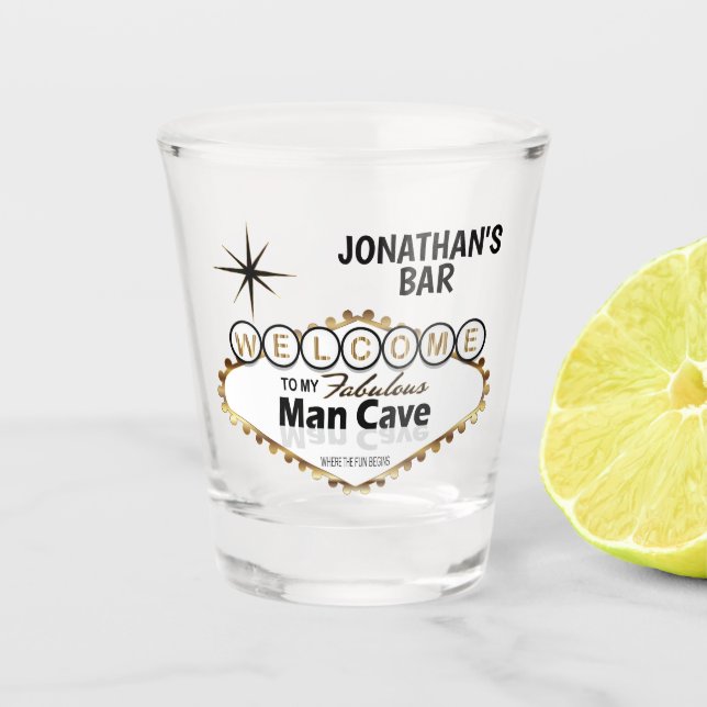 Verre A Shot Man Cave - Style Vegas  (Devant)
