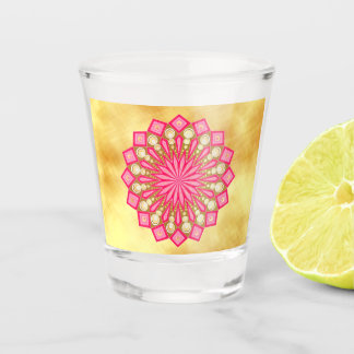 Verre A Shot Mandala Pink Gold Fantasy