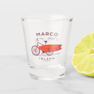 Verre A Shot Marco Island Florida Plage Vintage Surf