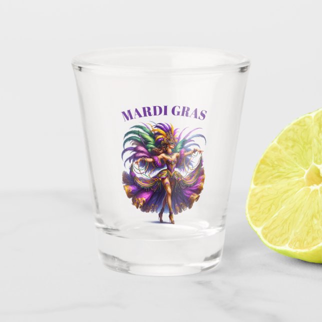 Verre A Shot Mardi Gras  (Devant)