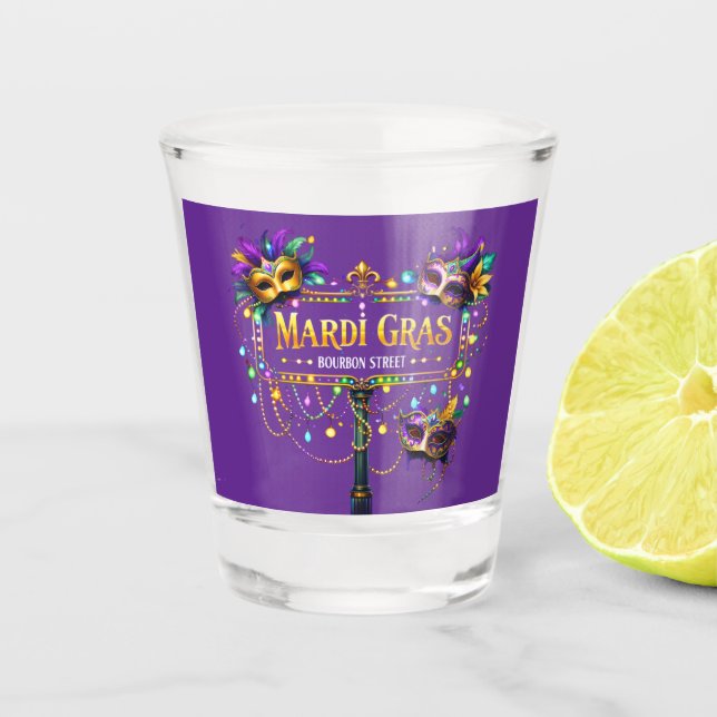 Verre A Shot Mardi Gras  (Devant)