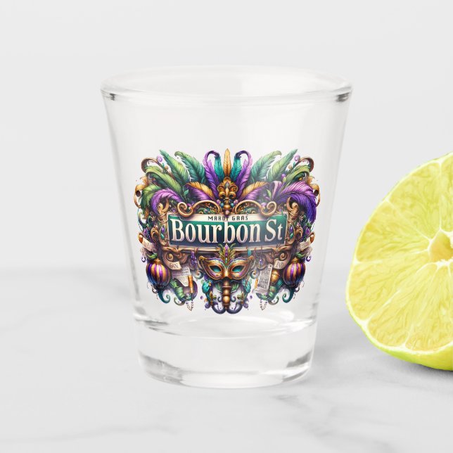 Verre A Shot Mardi Gras  (Devant)