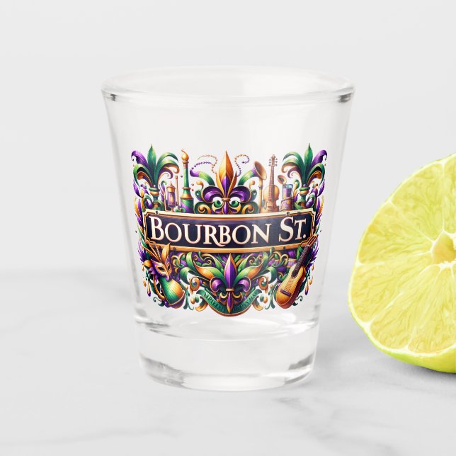 Verre A Shot Mardi Gras  (Devant)