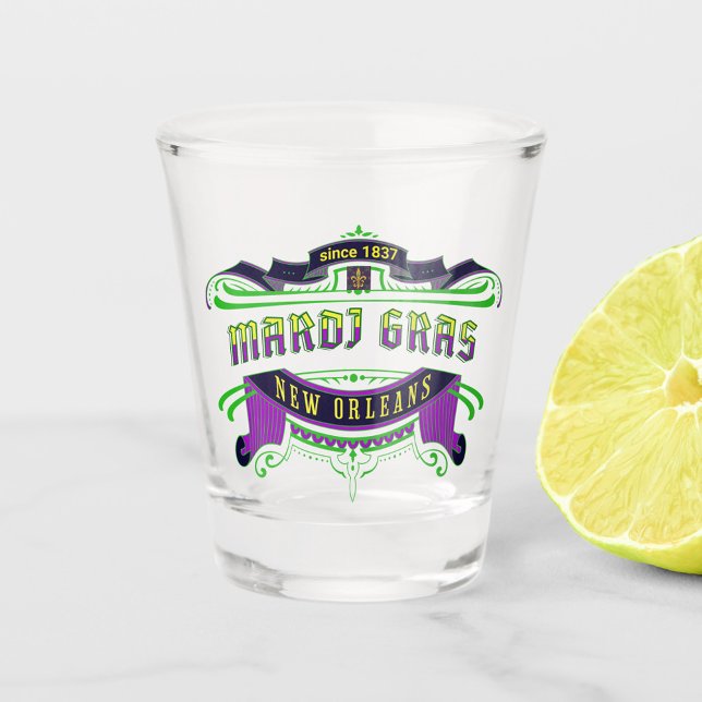 Verre A Shot Mardi Gras emblème 1837 (Créateur téléchargé)
