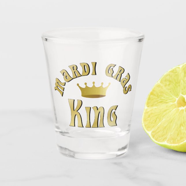 Verre A Shot Mardi Gras King (Devant)
