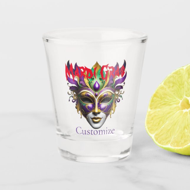 Verre A Shot Mardi Gras Masque Thunder_Cove (Devant)