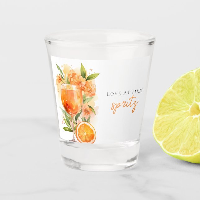 Verre A Shot Mariage coup de foudre à la Spritz (Devant)