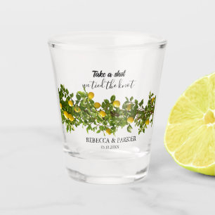 Verre A Shot Mariage de citrons prendre une balle Nous avons li