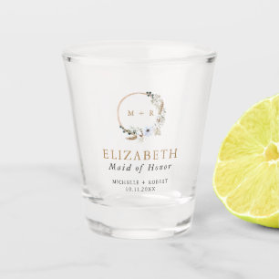 Verre A Shot Mariage de la couronne de Boho sur mesure