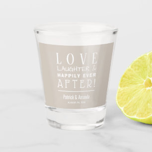 Verre A Shot Mariage de l'amour et du rire