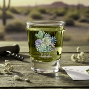 Verre A Shot Mariage de Succulentes ID515