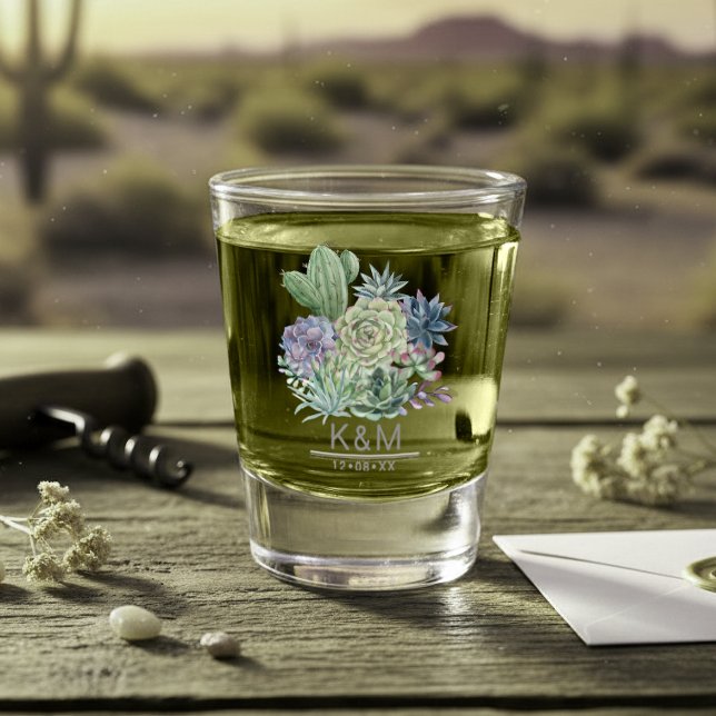 Verre A Shot Mariage de Succulentes ID515 (Créateur téléchargé)
