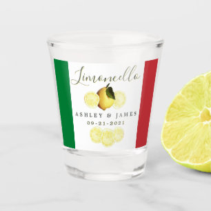 Verre A Shot Mariage Drapeau Italien Date Vos Noms Limoncello