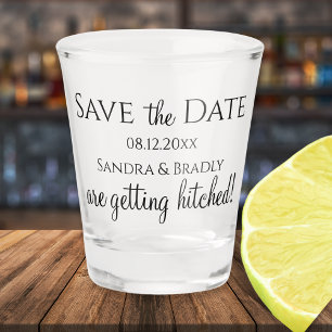 Verre A Shot Mariage drôle "Save the Date" vont se marier