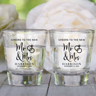 Verre A Shot Mariage Faveur Nouveau M. Mme