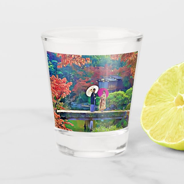 Verre A Shot Mariage japonais au Jardin Botanique No1 (Devant)