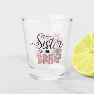Verre A Shot mariage mignon de la mariée soeur