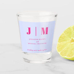 Verre A Shot Mariage minimaliste lilac rose boisson simple fête