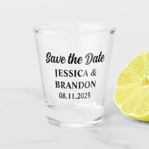 Verre A Shot Mariage minimaliste simple et moderne