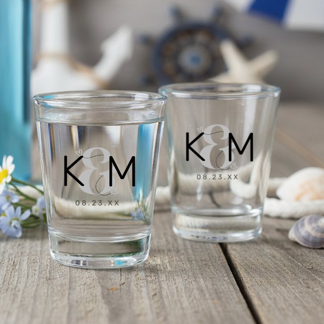 Verre A Shot Mariage Moderne Décoratif ID887 (Créateur téléchargé)