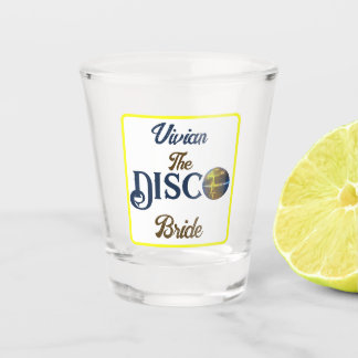 Verre A Shot Mariage sur le thème disco rétro personnalisé Disc
