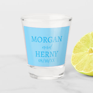 VERRE A SHOT MARIAGE SUR MESURE MODERNE ÉLÉGANT NOM