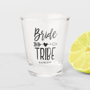 Verre A Shot Mariage Tribe Nom personnalisé Porte-mère