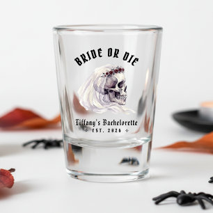 Verre A Shot Marie ou Meurt Squelette Crâne Halloween Enterreme