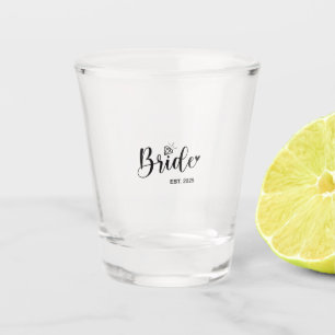 Verre A Shot Mariée Annonce de mariage de printemps 2025 